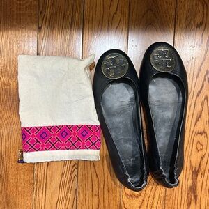 “Claire” Tory Burch Black Ballet Flats
